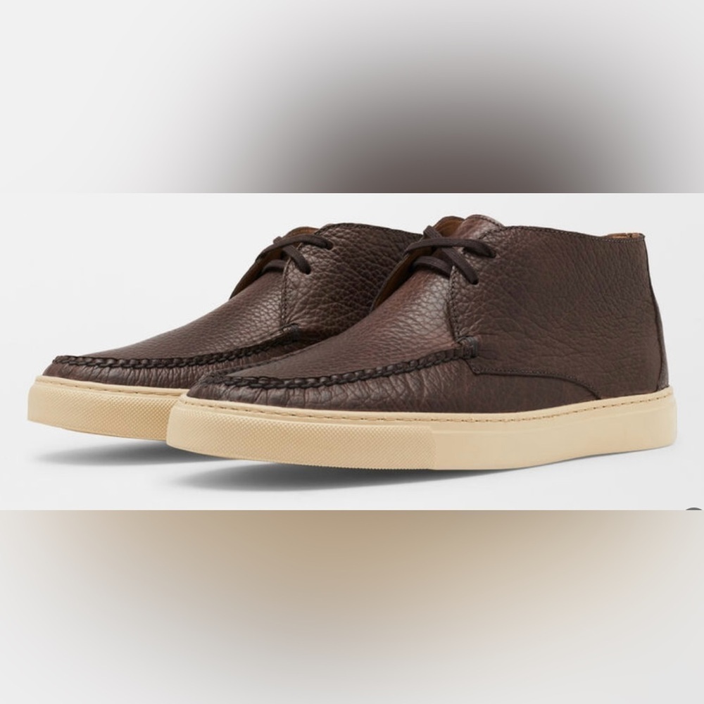 Peter Millar Leather Chukka Sneakers lace up ankl boots MN 9.5 preppy old money